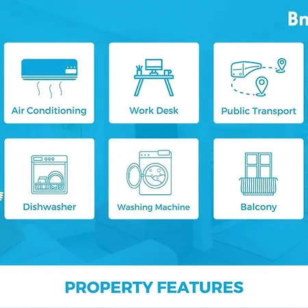 Apartamento 2br Cardiff With Balcony *